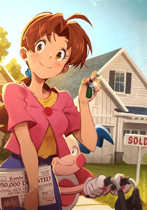 delia ketchum & mr mime